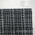 Verificação xadrez de tecido de tweed tingido de lã